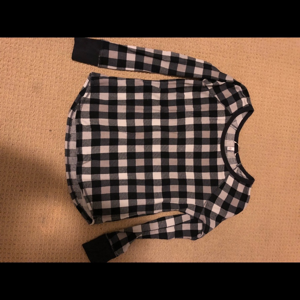 Victoria secret thermal pajama top and bottom set